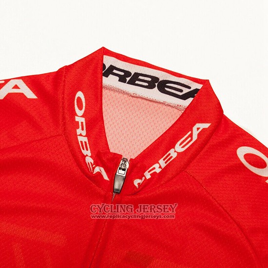 2019 Cycling Jersey Orbea Red Black Short Sleeve And Bib Short